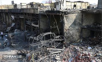 بازار آهن شآداباد پس از آتش سوزی 9