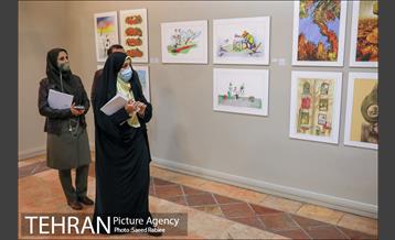 بازدید مدیران شهری و اعضای شورای شهر تهران از نمایشگاه تهران از منظر هنرمندان-3 32