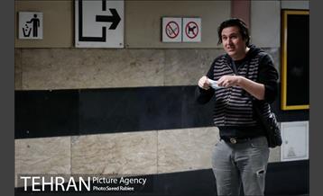 بازدید سخنگوی دولت از طرح استفاده اجباری ماسک در مترو 4