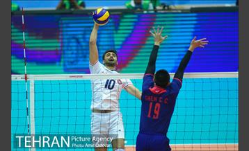 دیدار تیم های ملی والیبال ایران و چین تایپه 5