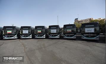 آیین بهره‌برداری از ۲۰۱ دستگاه اتوبوس برقی 53