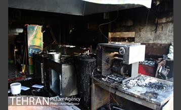 آتش سوزی مجتمع تجاری طوبی 20