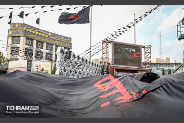 اهتزاز اَبَر پرچم متبرک ابا عبدالله حسین(ع) 19