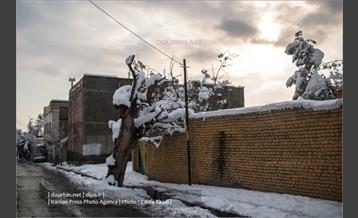 محله ده ونک در روزهای برفی تهران 2