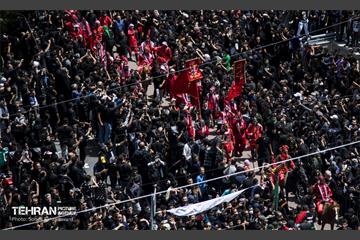 خیمه سوزان ظهر عاشورا در چهارراه گلوبندگ 24