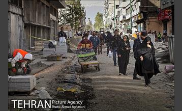 سنگ فرش شدن خیابان پامنار‎  28