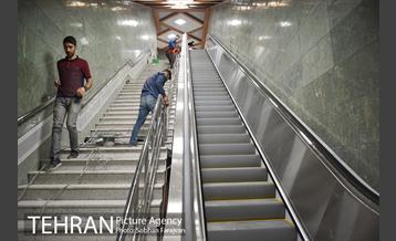 ایستگاه تقاطعی میدان امام حسین(ع) پیش از افتتاح 2