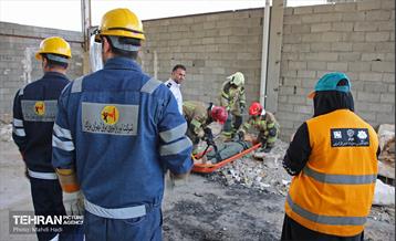 مانور ریزش آوار ساختمان 6