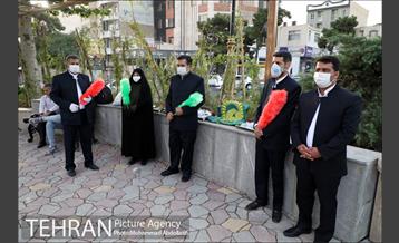 بازپیرایی بوستان قمربنی هاشم(ع)در شب میلاد امام رضا(ع) 2