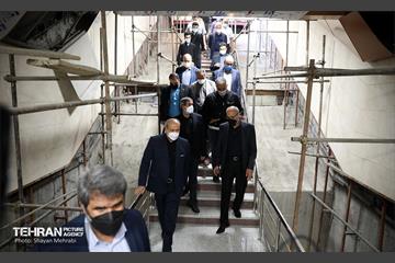 بازدید اعضای کمسیون حمل و نقل شورای اسلامی شهر از ایستگاه مترو شهید رضایی 34