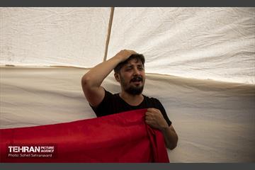 خیمه سوزان ظهر عاشورا در چهارراه گلوبندگ 33