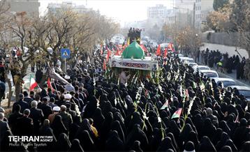 تشییع پیکر شهید گمنام دفاع مقدس "همسایه فردوس" 12