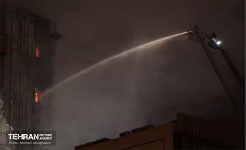آتش‌سوزی در بیمارستان گاندی تهران 57