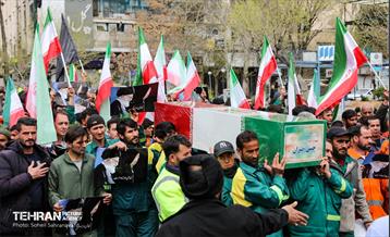 تشییع پیکر مطهر پاکبان شهید «حسن خیران»