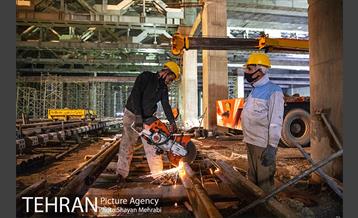 "پایانه اکباتان" اولین و تنها پارکینگ زیرزمینی قطارهای شهری 43