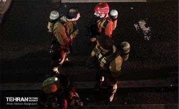 آتش‌سوزی در بیمارستان گاندی تهران 61