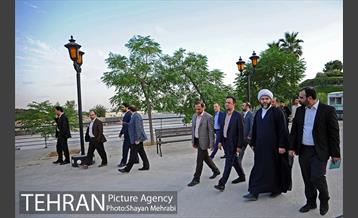 بازدید رئیس سازمان تبلیغات اسلامی از منطقه گردشگرى عباس آباد 14