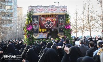 تشییع پیکر شهدای مدافع حرم در شهرک شهید محلاتی 25