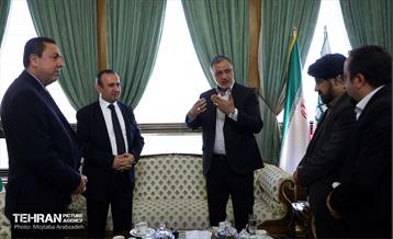 دیدار وزیر امور محلی و محیط‌زیست سوریه با شهردار تهران