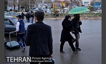 بارش باران در تهران 6
