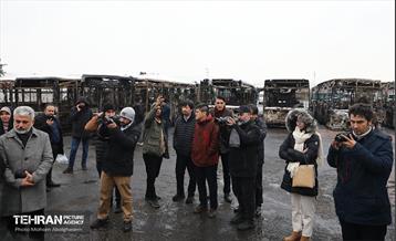 بازدید سفرا از تخریب اموال عمومی شهر 67