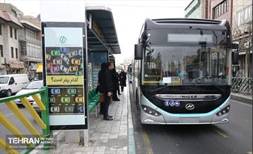 بهره‌برداری از اتوبوس های برقی شهر تهران 23