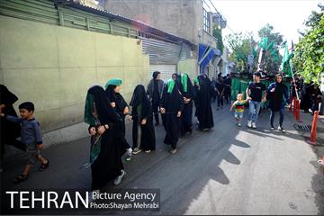 حرکت نمادین کاروان اُسرای کربلا در ده ونک 9