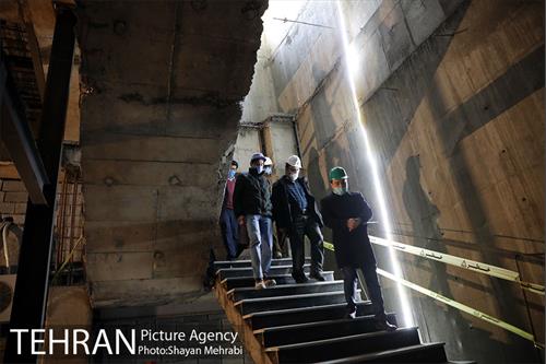 بازدید مهندس امام از پروژه پایانه زیرزمینی خط 4 مترو تهران 23