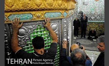 بازدید شهردار تهران از حرم عبدالعظیم حسنی(ع) به مناسبت روز تهران 15