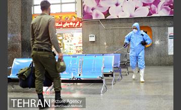 ضد عفونی پایانه مسافربری غرب 4