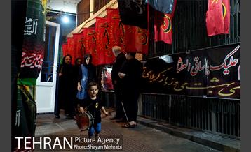 عزاداری شب پنجم ماه محرم در محله گرگان 33