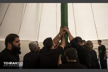 خیمه سوزان ظهر عاشورا در چهارراه گلوبندگ 36