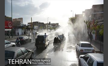 عملیات ضدعفونی معابر محله شوش  17