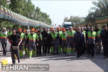 بازدید اعضای شورای اسلامی شهر تهران از خدمات رسانی به زائران اربعین حسینی 14