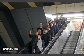 تست گرم بخش میانی خط ۶ مترو تهران 8