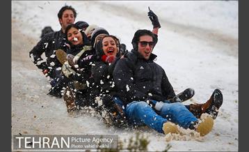 تفریحات برفی مردم پایتخت 6