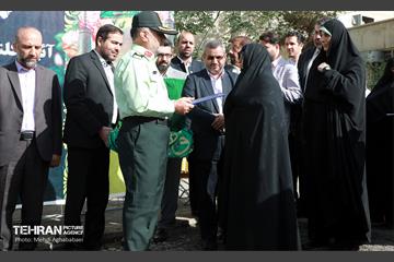 آیین کلنگ زنی ساخت سومین کلانتری منطقه هشت