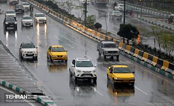بارش باران پاییزی در تهران 16