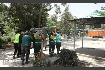 بوستان ایثار در منطقه ۲۰ به چرخه خدمت بازگشت 7
