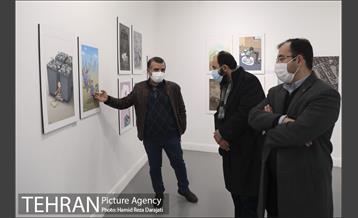 بازدید مدیران شهری و اعضای شورای شهر تهران از نمایشگاه تهران از منظر هنرمندان-4