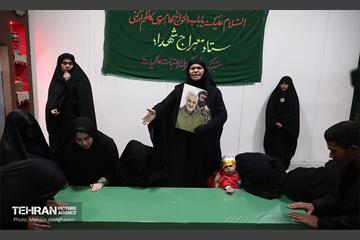 وداع با پیکر مطهر شهید مدافع حرم سیدعلی حسینی 2