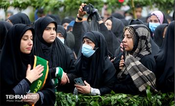 مراسم تشییع و تدفین شهید گمنام در بوستان ولایت 16