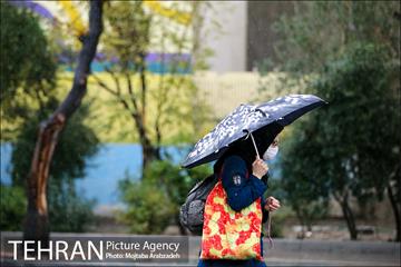 بارش باران پاییزی در تهران 13