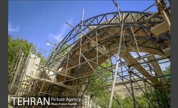 عملیات بازسازی پل خشتی کن 18