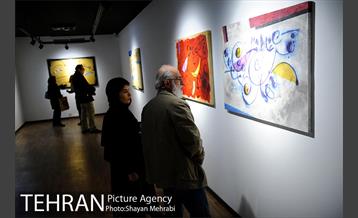 افتتاح ششمین نمایشگاه خط‌نگاره‌های ابراهیم حقیقی 13