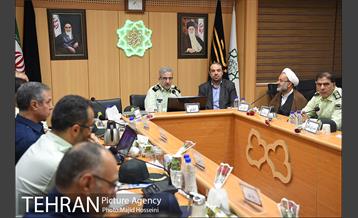 نشست دکتر شیخ با فرماندهان یگان انتظامی شهرداری تهران 3