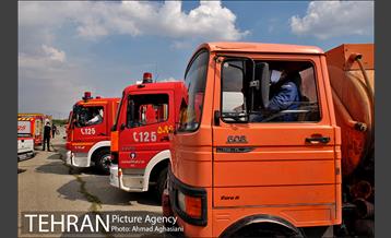 رزمایش ضدعفونی معابر سازمان بسیج شهرداری تهران 22