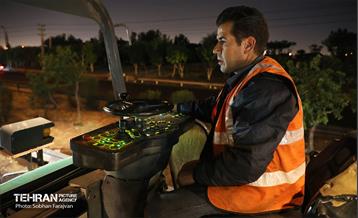 عملیات آسفالت‌ریزی در پایتخت 10