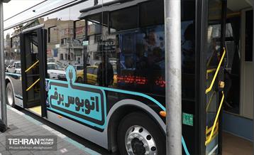 بهره‌برداری از اتوبوس های برقی شهر تهران 61