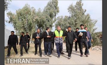 بازدید رییس ستاد اربعین شهرداری تهران از مرکز اسکان خادمین حسین 5